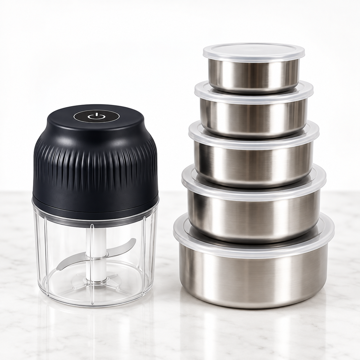 Combo Cocina Práctica – Picadora + Recipientes