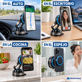 Soporte Magnético 360° para Celular — Ventosa al Vacío