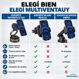 Soporte Magnético 360° para Celular — Ventosa al Vacío