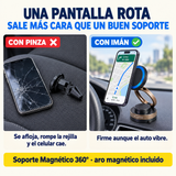Una pantalla rota sale más cara que un buen soporte: con pinza vs con imán